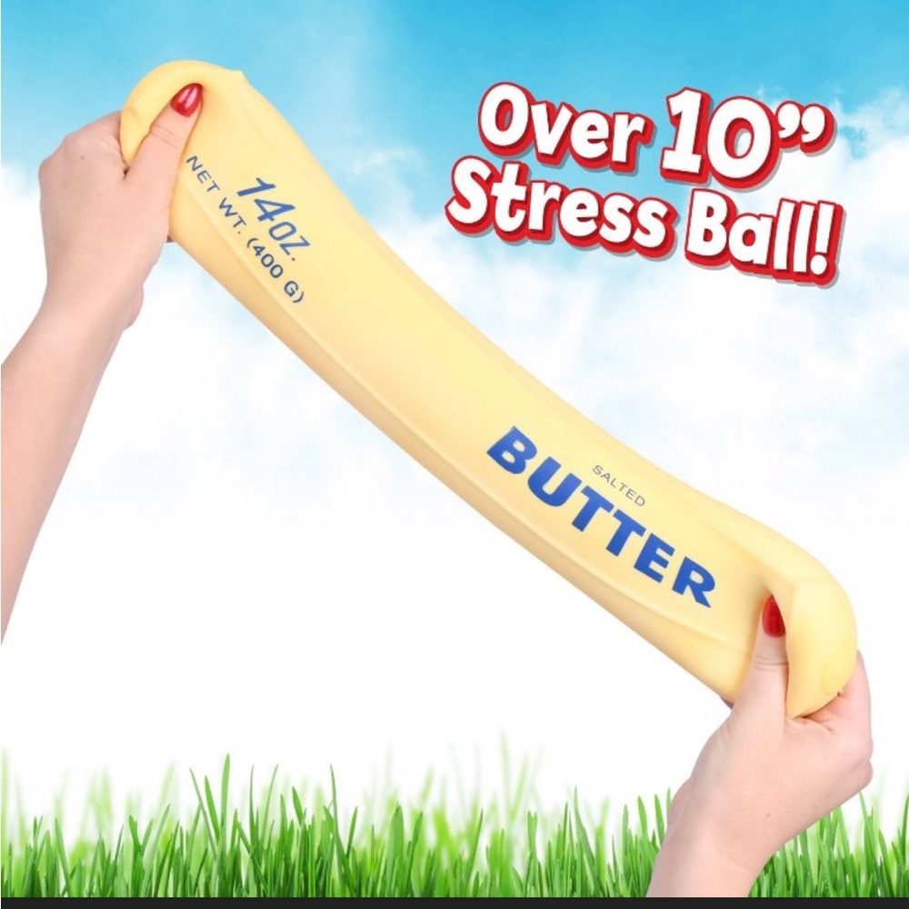 Sunny Days Squeezy 14oz Butter Stress Toy - Yellow - Picture 2 of 2